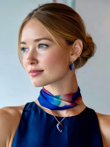 Kimono tie “Hiroshima: Prayers for Peace”