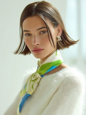 Kimono tie “  The Mystery of the Blue Pond”